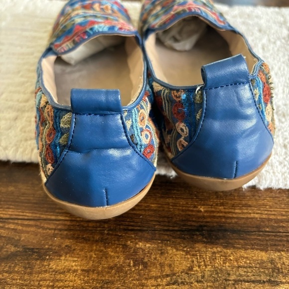 Beacon Embroidered Bohemian Espadrille slip on flats Size 12 N - Picture 5 of 8